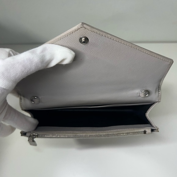 Saint Laurent YSL Cassandre Envelope WOC Wallet on Chain Leather Bag Purse - Picture 16 of 16